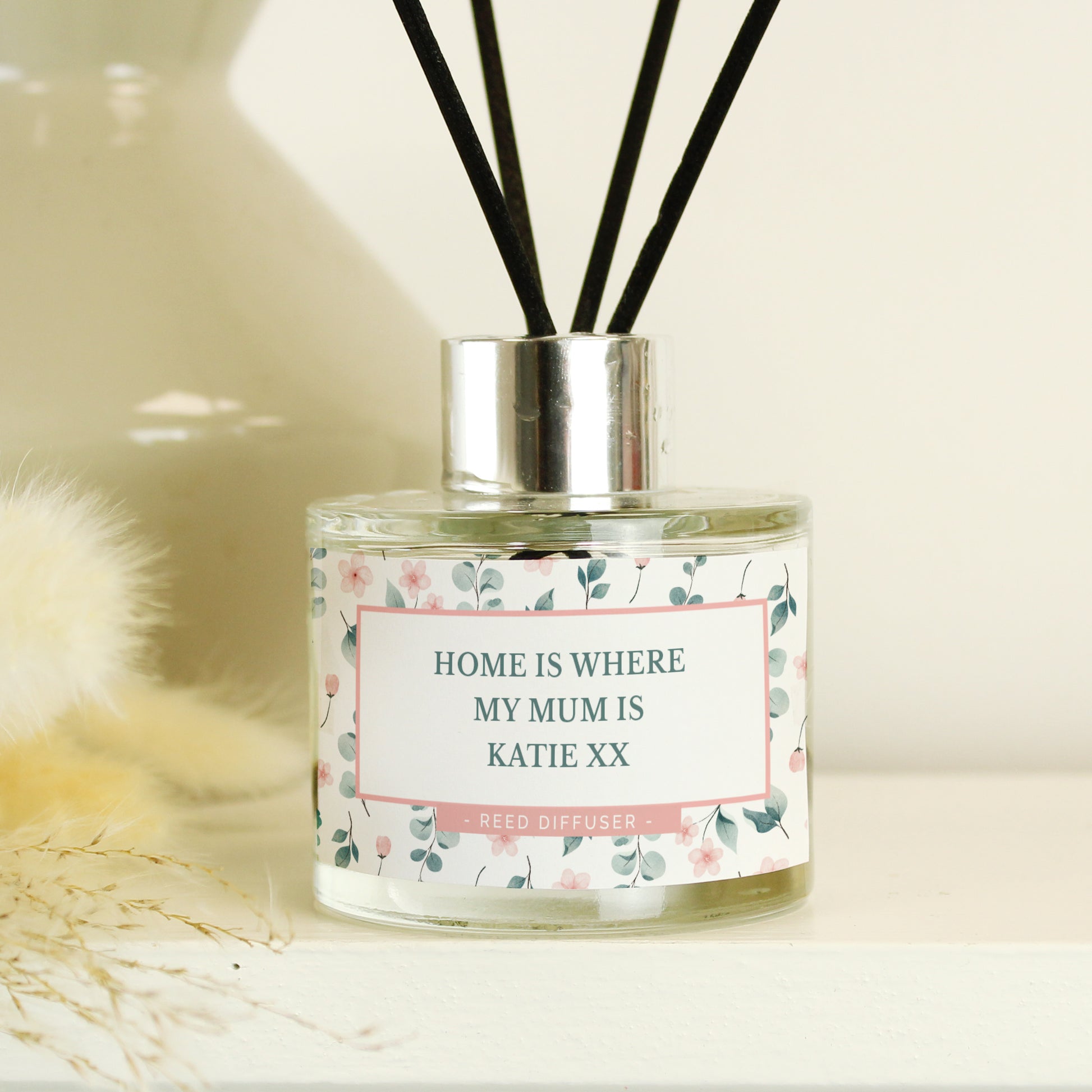 Personalised Floral Reed Diffuser from Heartfelt Gifts