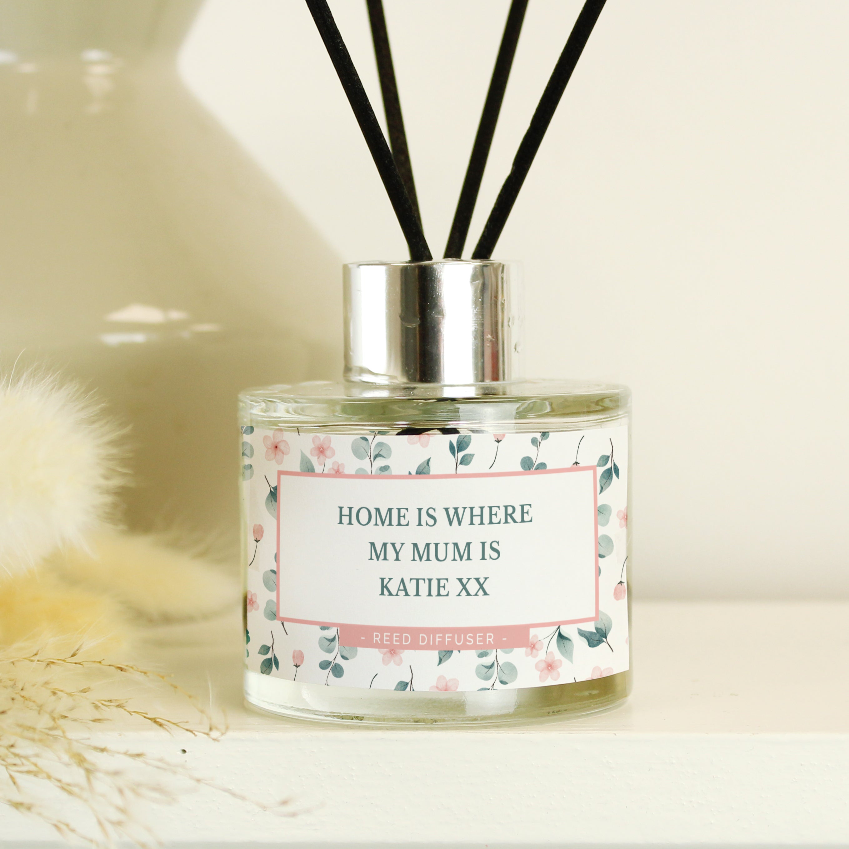 Personalised Floral Reed Diffuser from Heartfelt Gifts