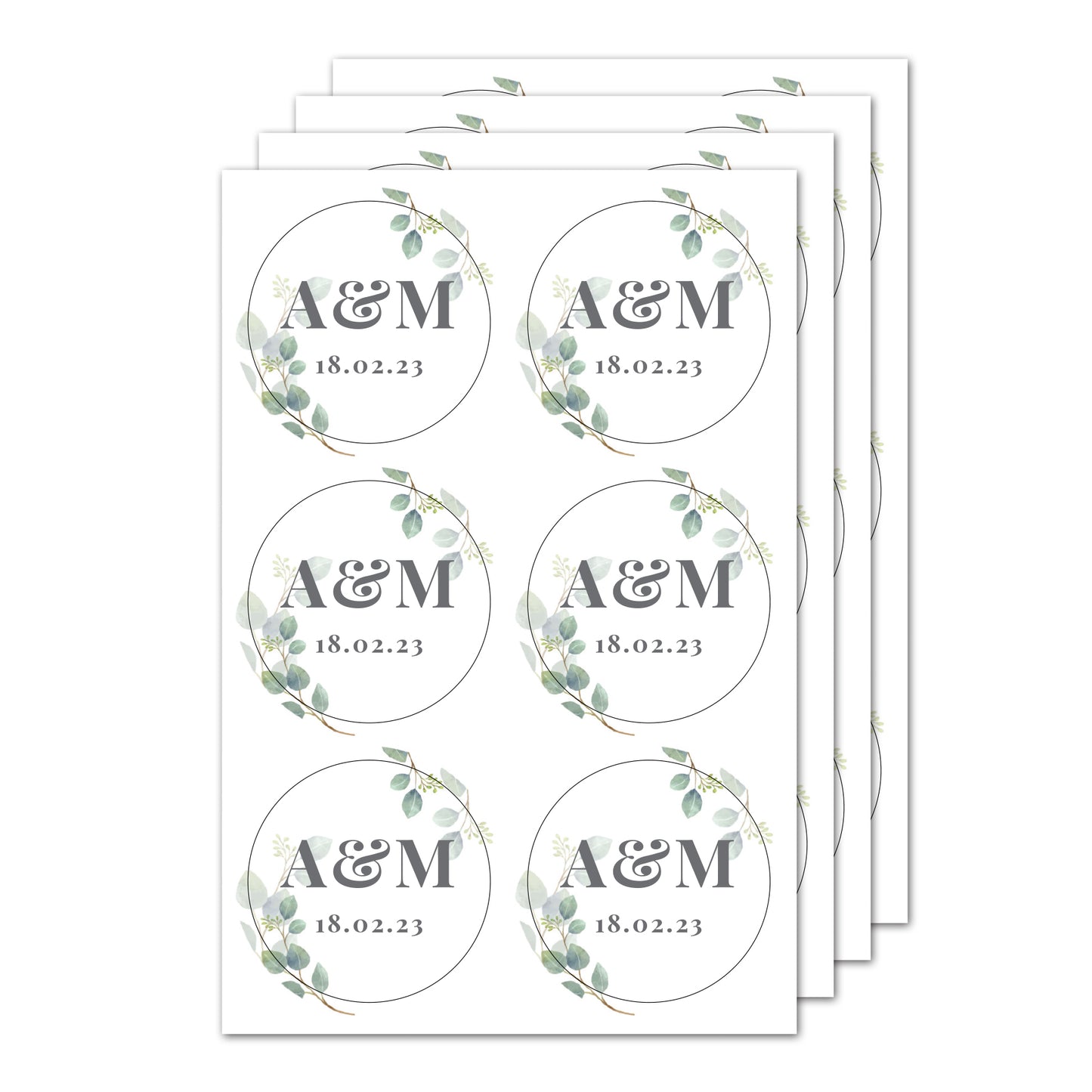Personalised Botanical Initial Sticker Set - image 5