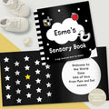 Personalised High Contrast Black and White Baby Book from Heartfelt Gifts