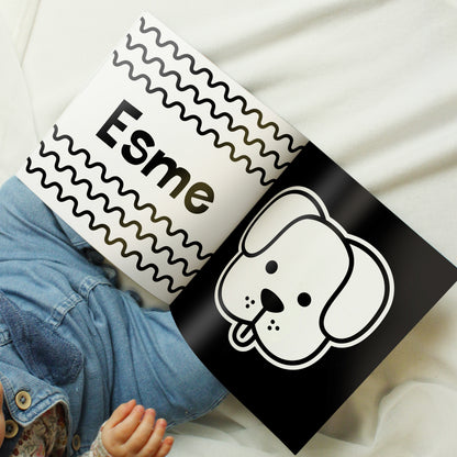 Personalised High Contrast Black and White Baby Book - image 2