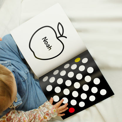 Personalised High Contrast Black and White Baby Book - image 4