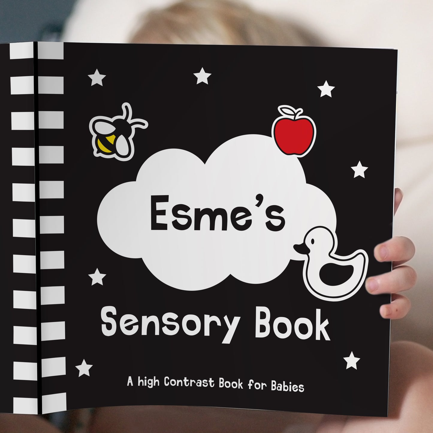 Personalised High Contrast Black and White Baby Book - image 6