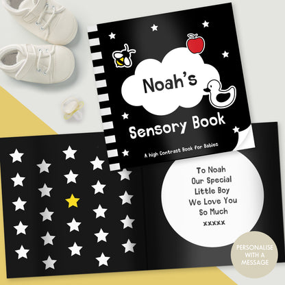 Personalised High Contrast Black and White Baby Book - image 7