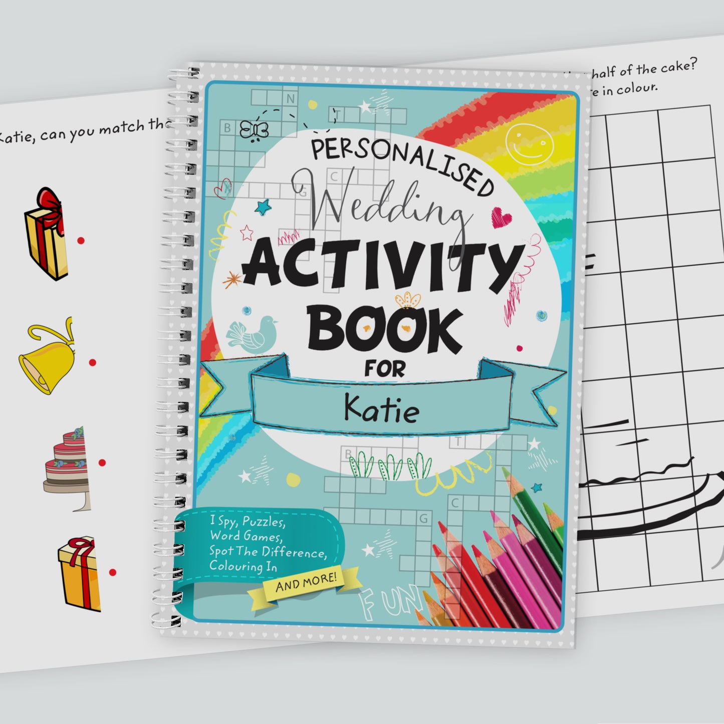 Personalised A5 Wedding Activity & Colouring Book from Heartfelt Gifts