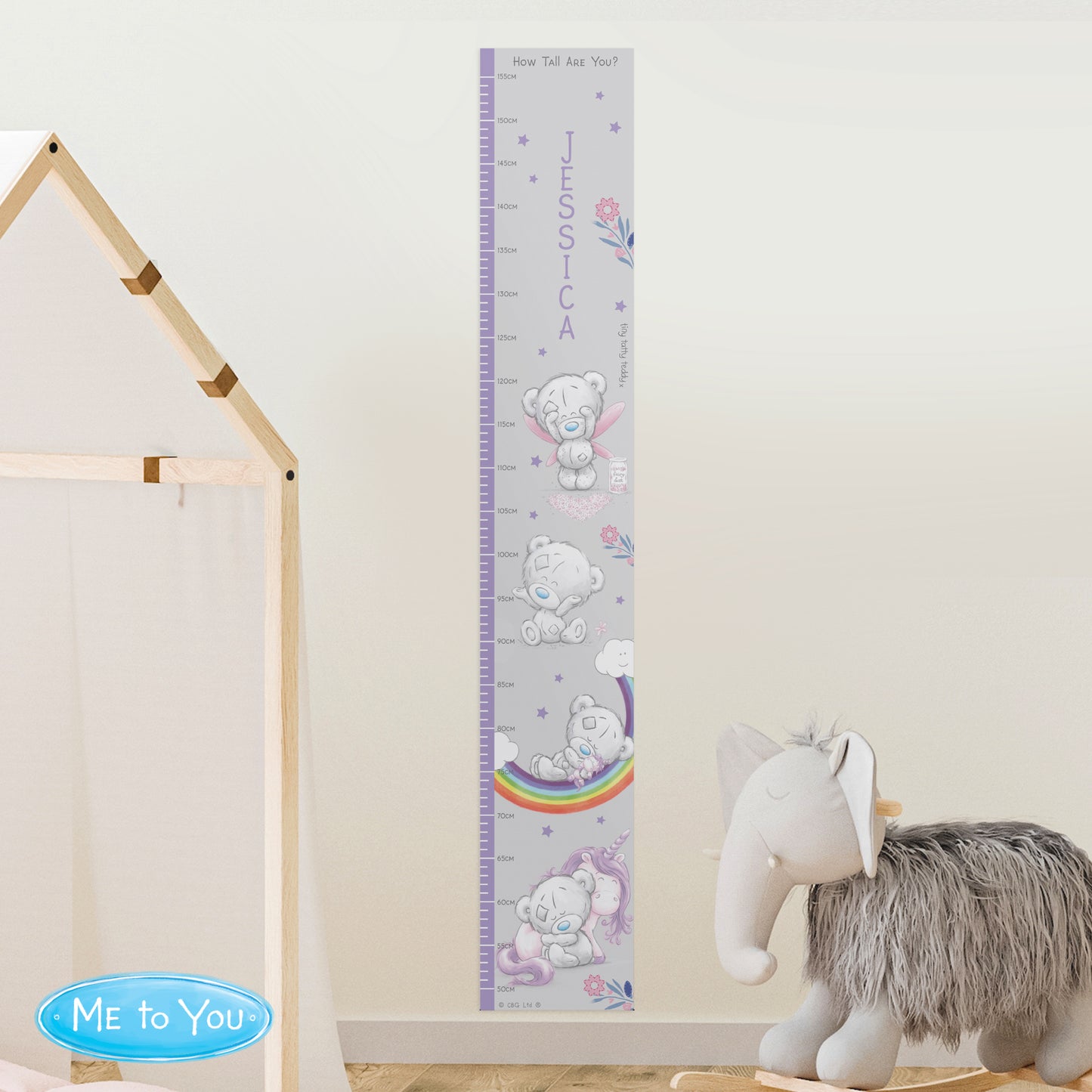 Personalised Tiny Tatty Teddy Unicorn Height Chart - image 6