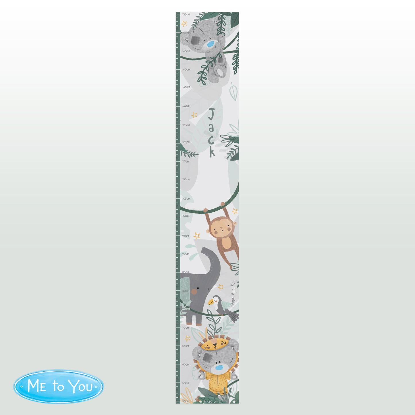 Personalised Tiny Tatty Teddy Wild One Height Chart - image 3
