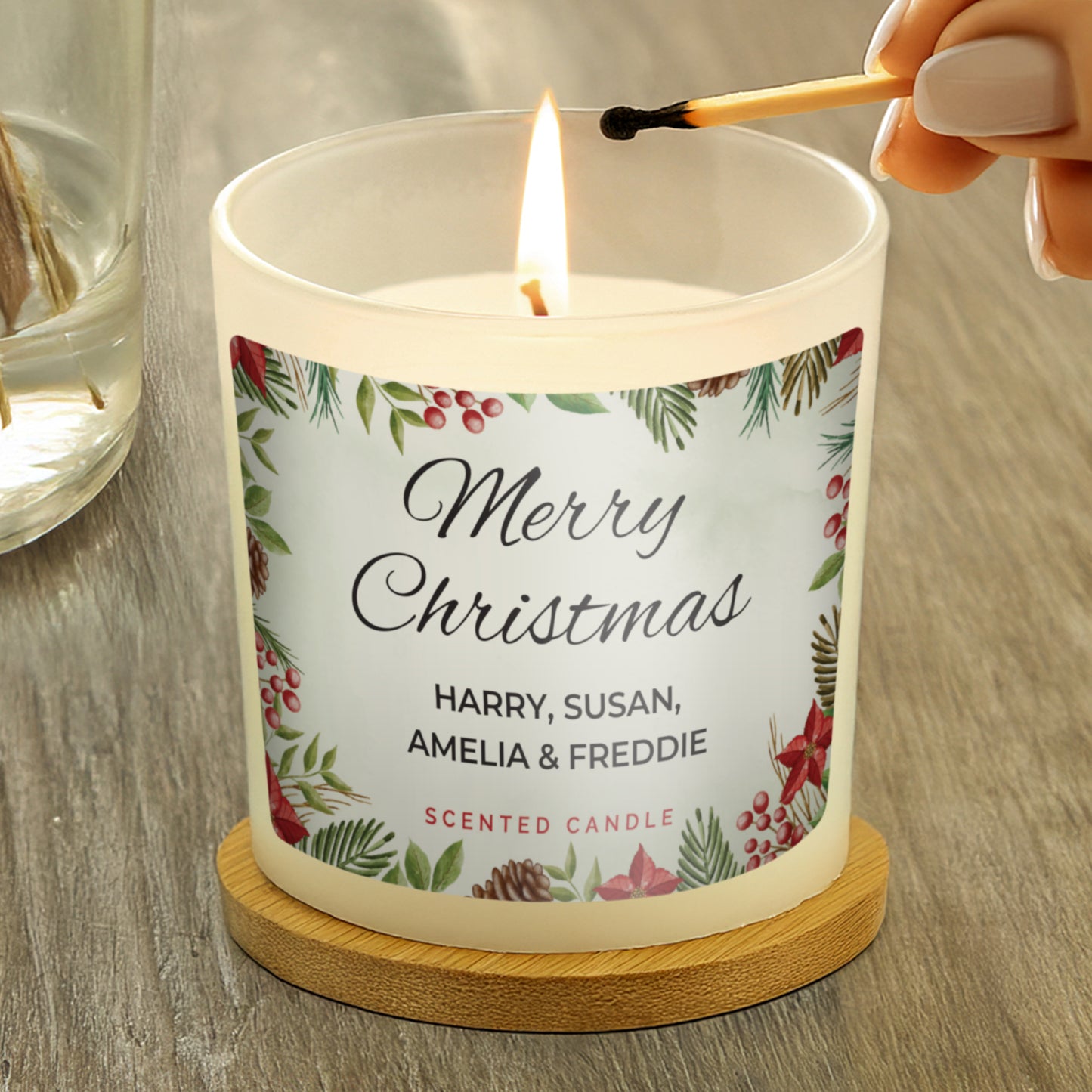 Personalised Christmas Scented Jar Candle - image 3