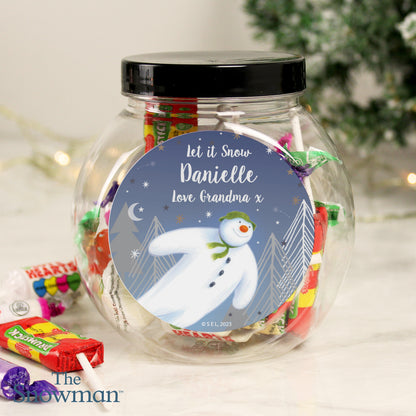 Personalised The Snowman Magical Adventure Sweet Jar from Heartfelt Gifts