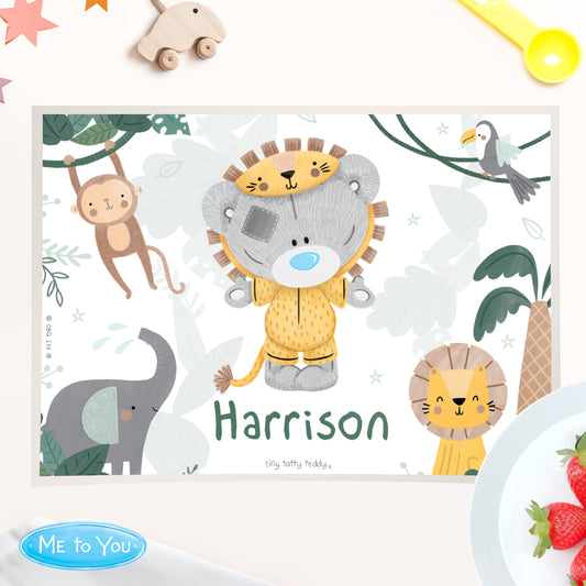 Personalised Tiny Tatty Teddy Jungle Animals Placemat - image 2
