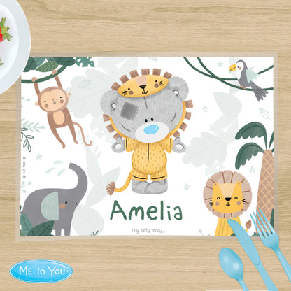 Personalised Tiny Tatty Teddy Jungle Animals Placemat - image 3