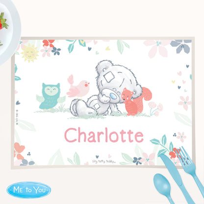 Personalised Tiny Tatty Teddy Woodland Animal Placemat - image 2