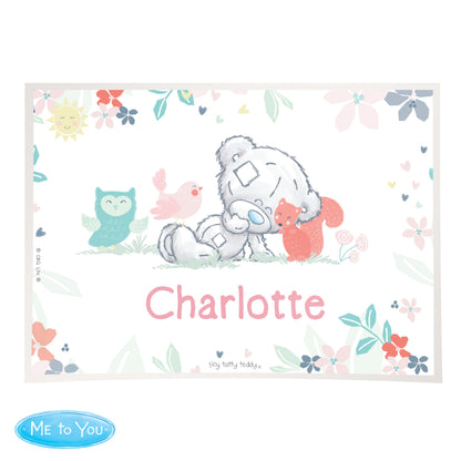 Personalised Tiny Tatty Teddy Woodland Animal Placemat - image 4