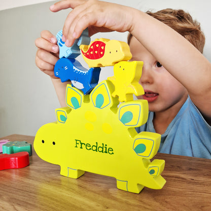 Personalised Dinosaur Book & Stacking Toy - image 4