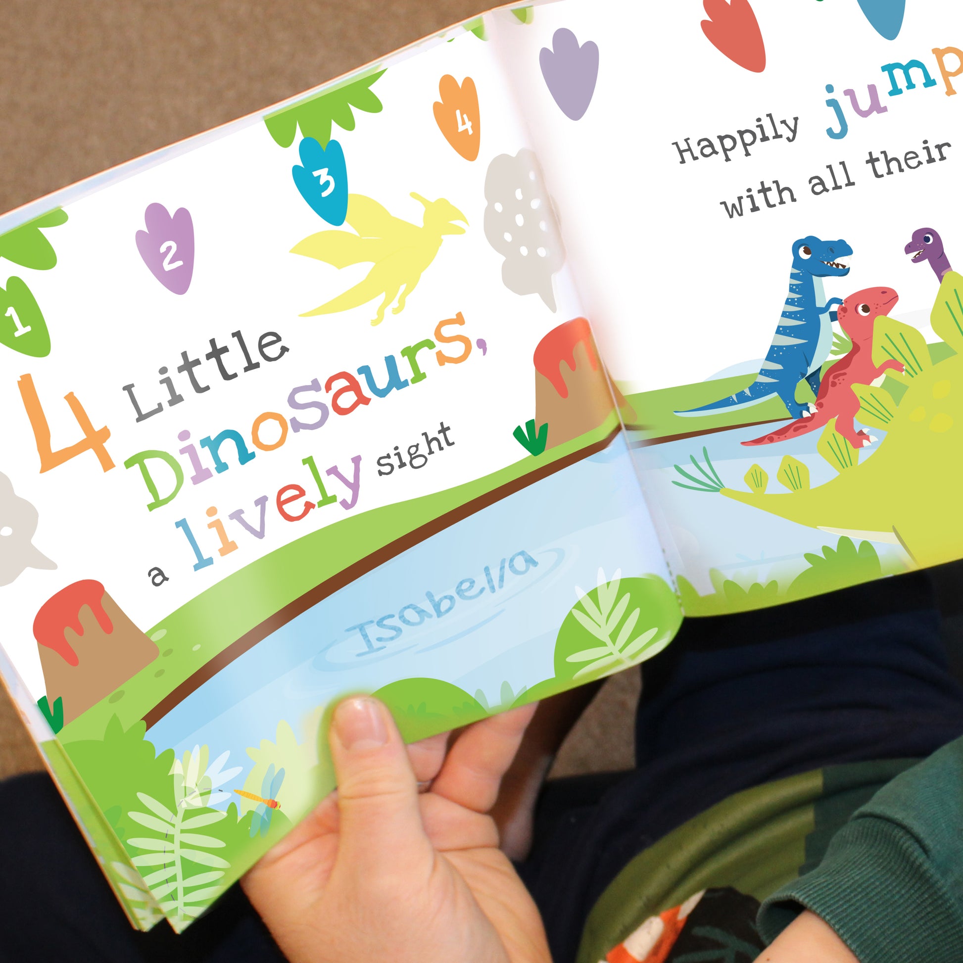 Personalised Dinosaur Book & Stacking Toy - image 7