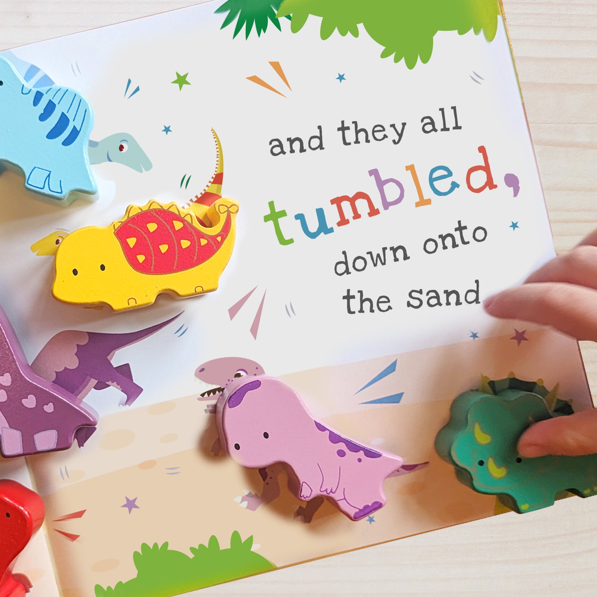 Personalised Dinosaur Book & Stacking Toy - image 8