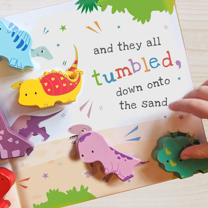 Personalised Dinosaur Book & Stacking Toy - image 8