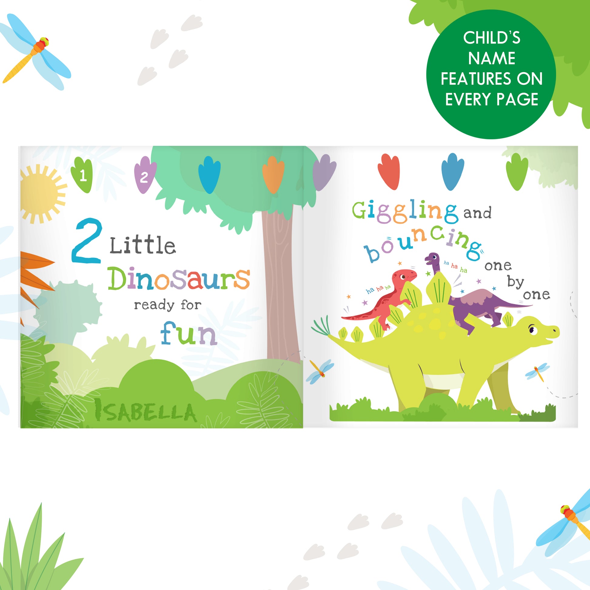 Personalised Dinosaur Book & Stacking Toy - image 10