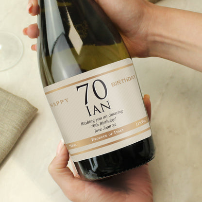 Personalised Big Age Birthday Prosecco - image 3