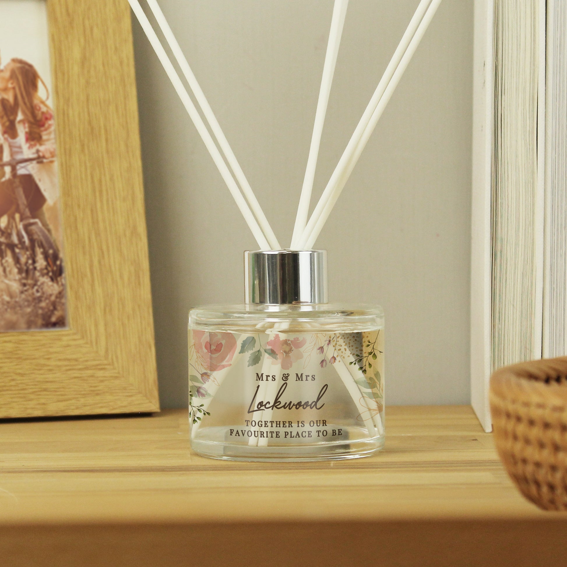 Personalised Floral Watercolour Reed Diffuser - image 3