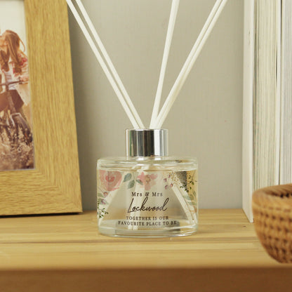 Personalised Floral Watercolour Reed Diffuser - image 3