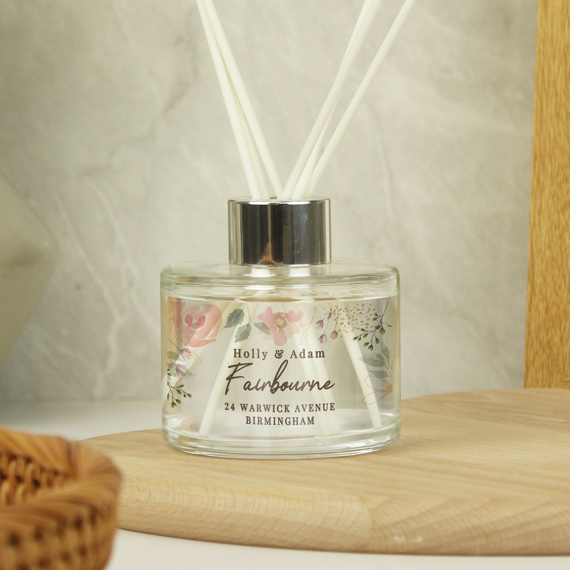 Personalised Floral Watercolour Reed Diffuser - image 4