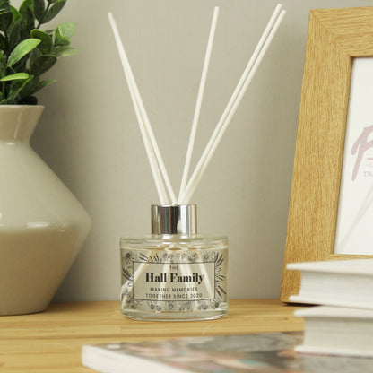 Personalised Black Foliage Reed Diffuser - image 2
