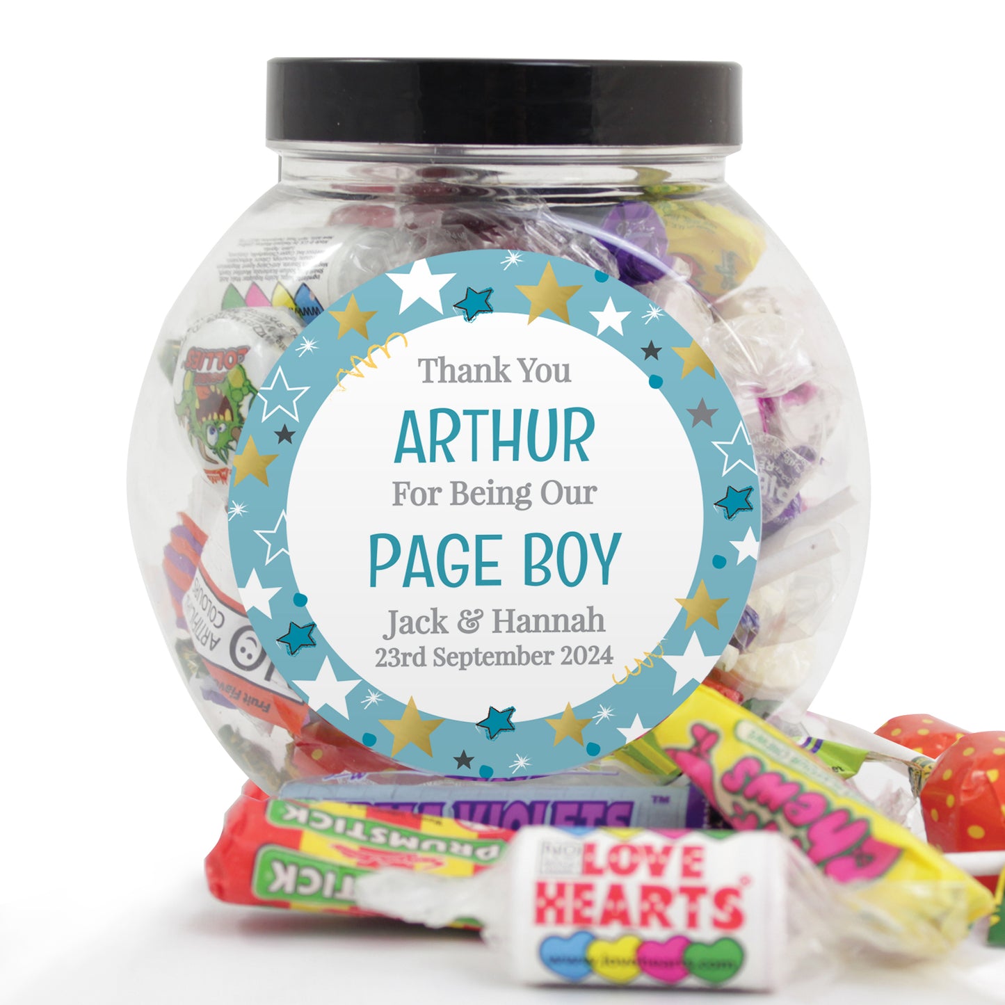 Personalised Page Boy Sweet Jar - image 4