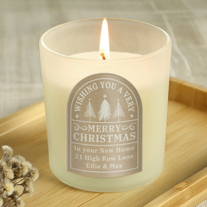 Personalised Christmas Candle Jar from Heartfelt Gifts