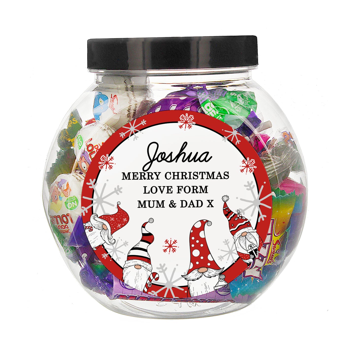 Personalised Gonk Christmas Sweet Jar - image 5