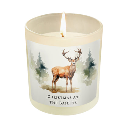 Personalised Watercolour Stag Candle Jar - image 5