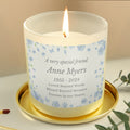 Personalised Memorial Forget Me Not Candle Jar from Heartfelt Gifts