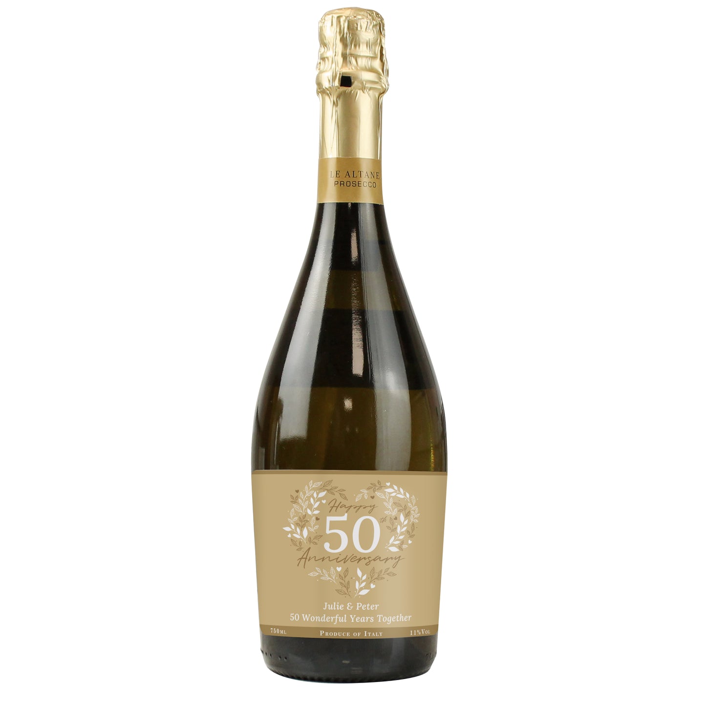 Personalised 50th Golden Wedding Anniversary Prosecco - image 5