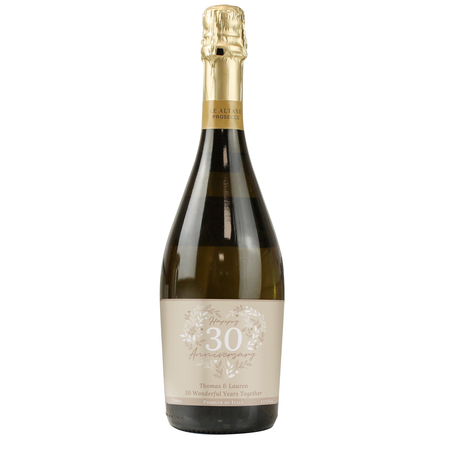 Personalised 30th Pearl Wedding Anniversary Prosecco - image 5