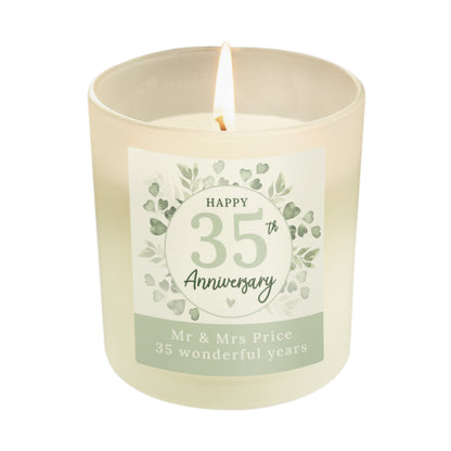 Personalised Botanical Anniversary Candle Jar - image 5