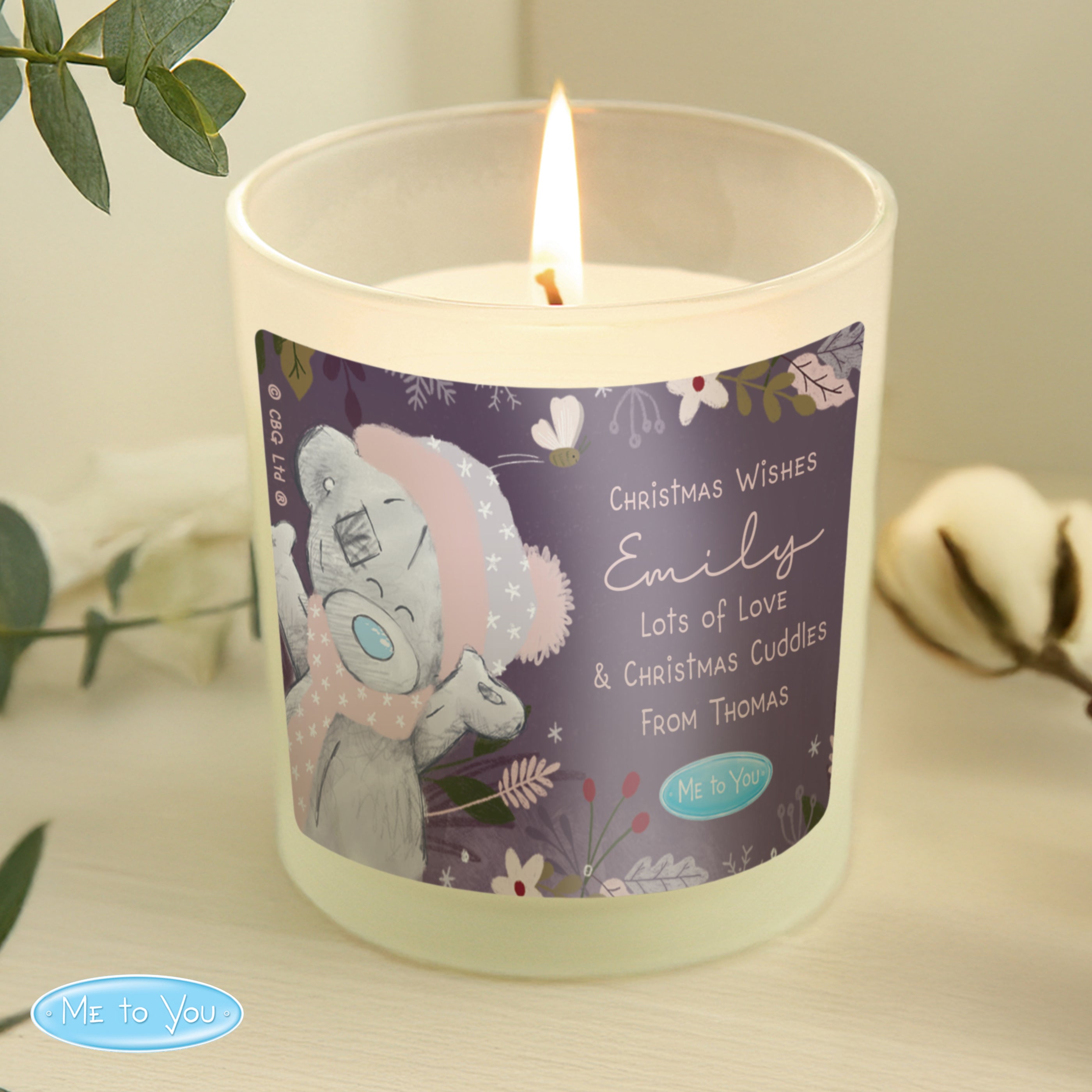Personalised Me to You Cosy Winter Candle Jar from Heartfelt Gifts
