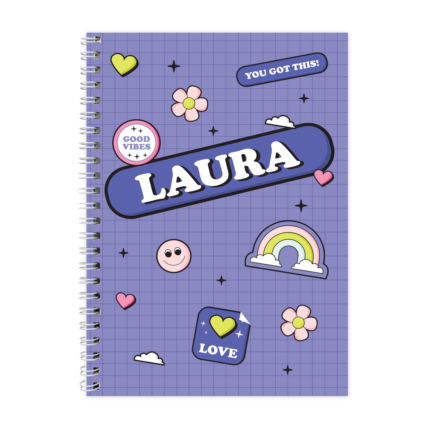 Personalised Good Vibes A5 Notebook - image 5