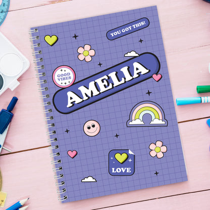 Personalised Good Vibes A5 Notebook - image 6