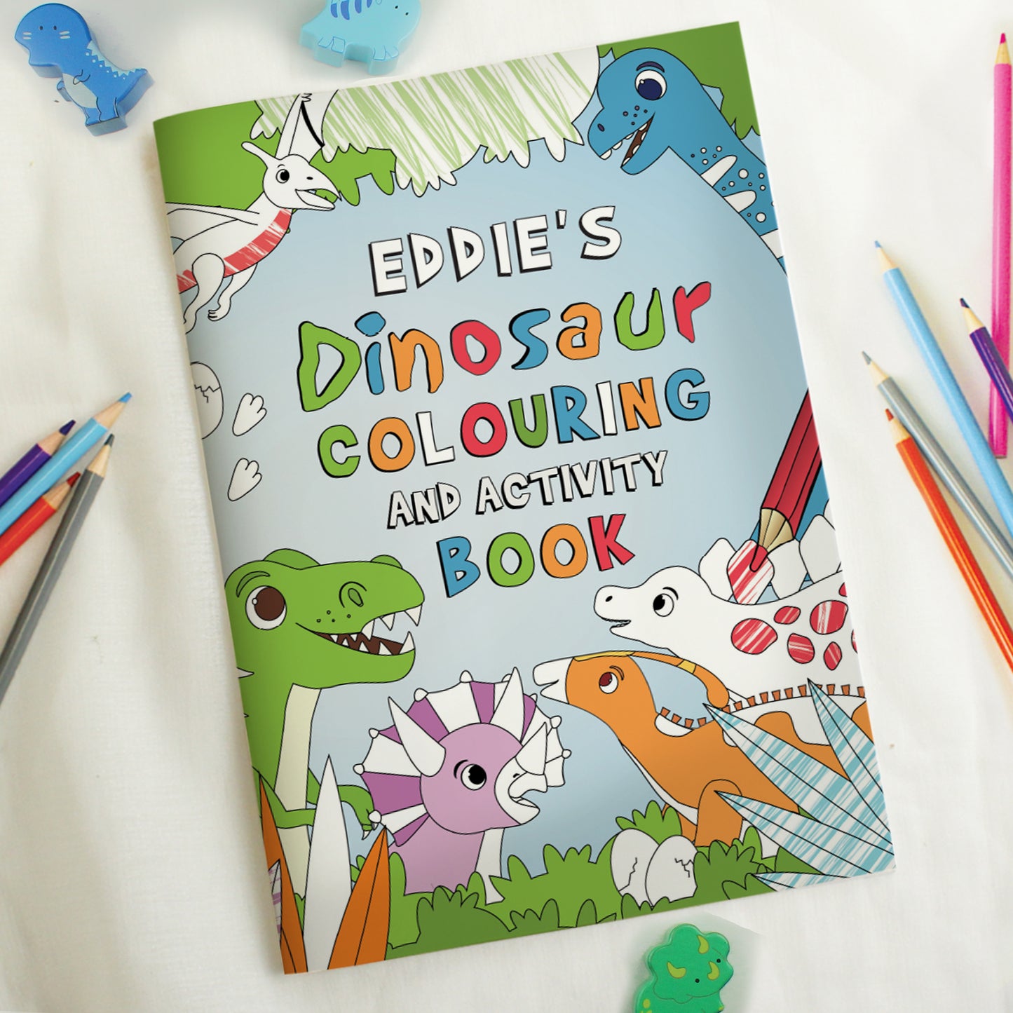 Personalised Dinosaur Colouring Book from Heartfelt Gifts