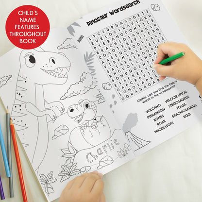 Personalised Dinosaur Colouring Book - image 2