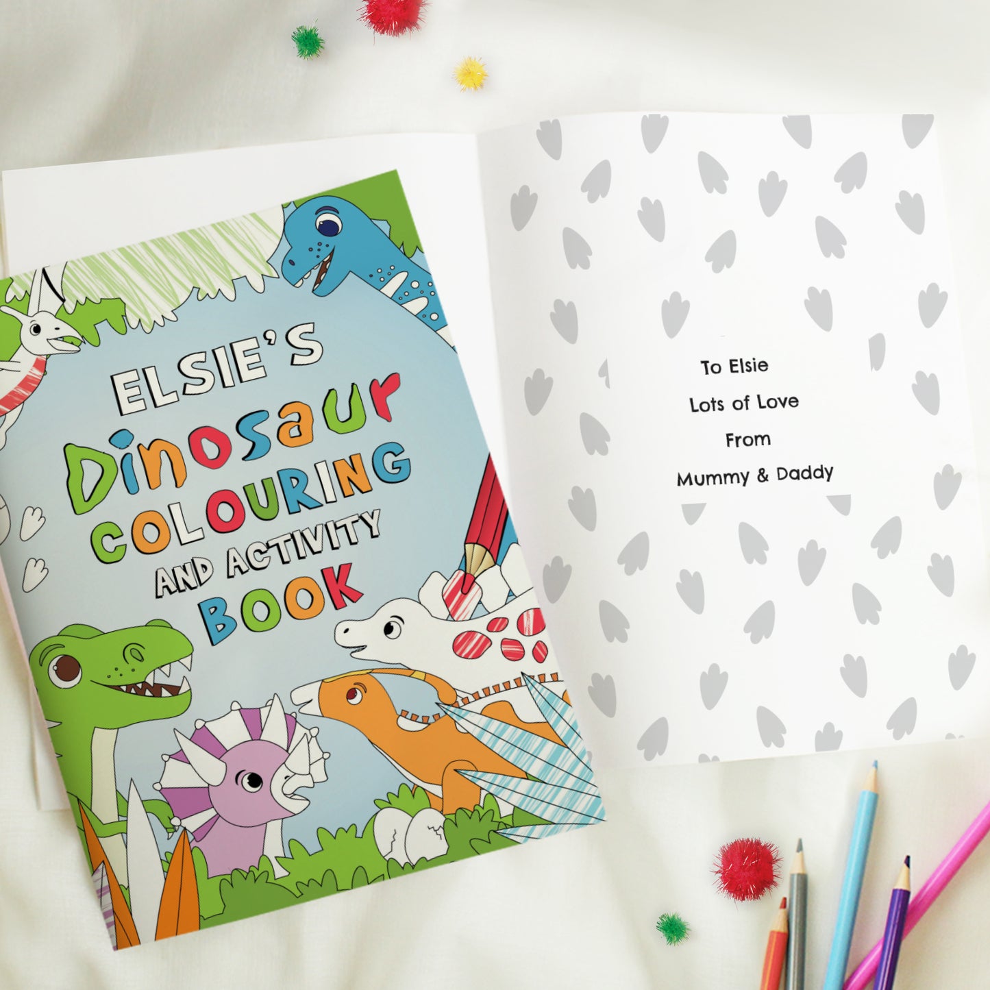Personalised Dinosaur Colouring Book - image 3