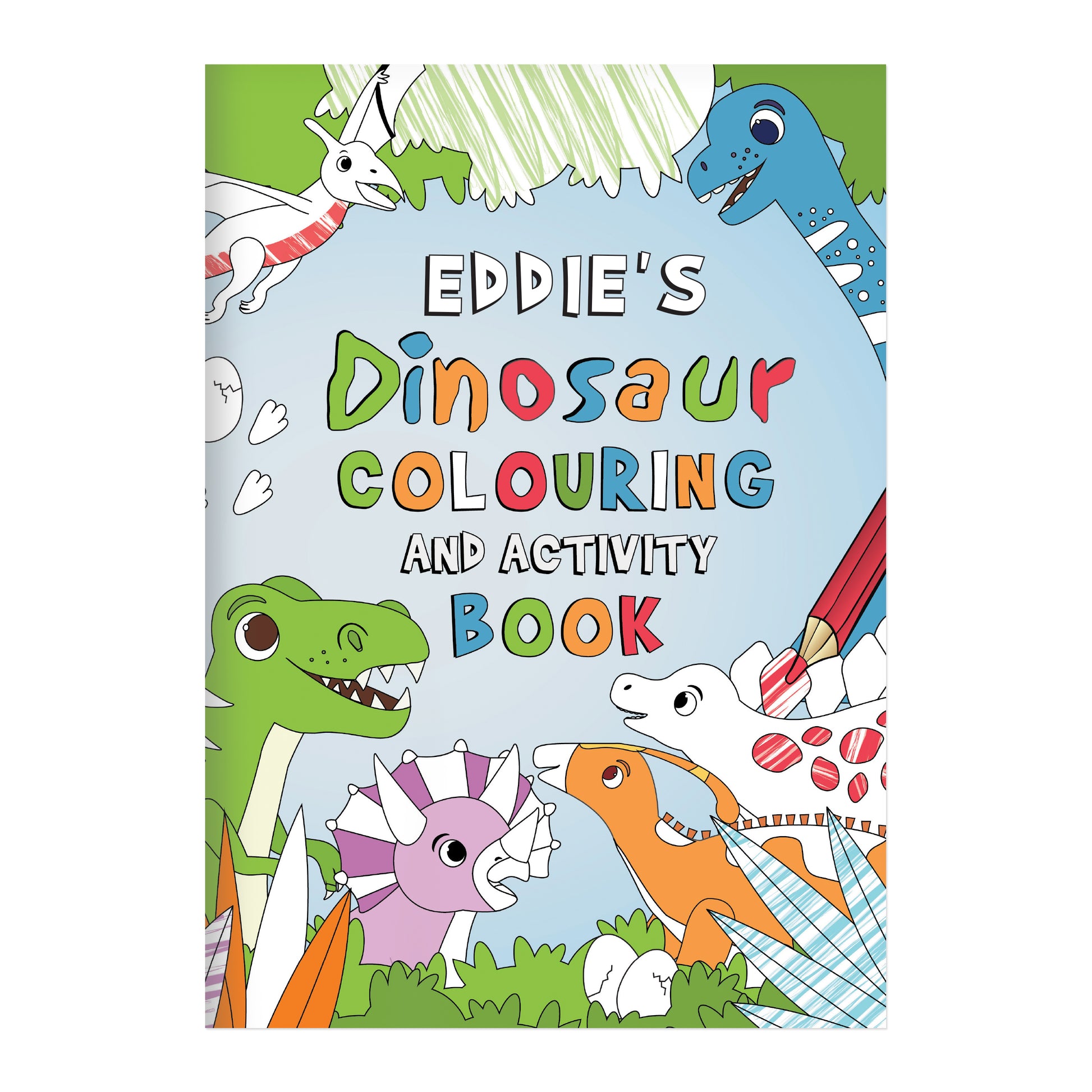 Personalised Dinosaur Colouring Book - image 5