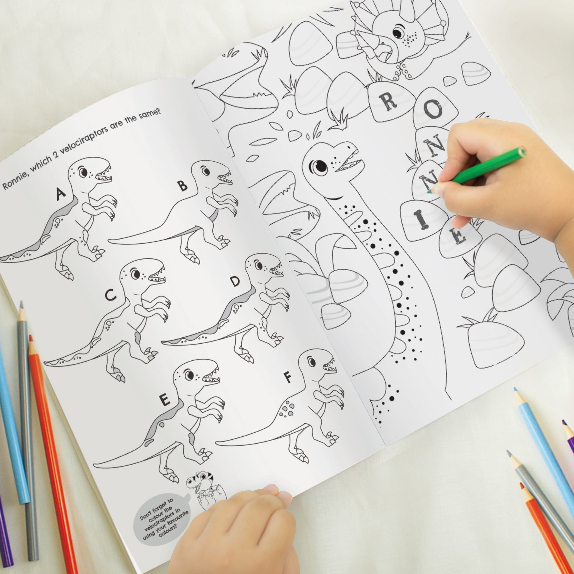 Personalised Dinosaur Colouring Book - image 7