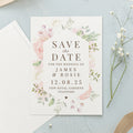 Personalised Soft Floral Set of 36 Wedding Save the Dates from Heartfelt Gifts