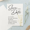 Personalised Gold Floral Set of 36 Wedding Save the Dates
