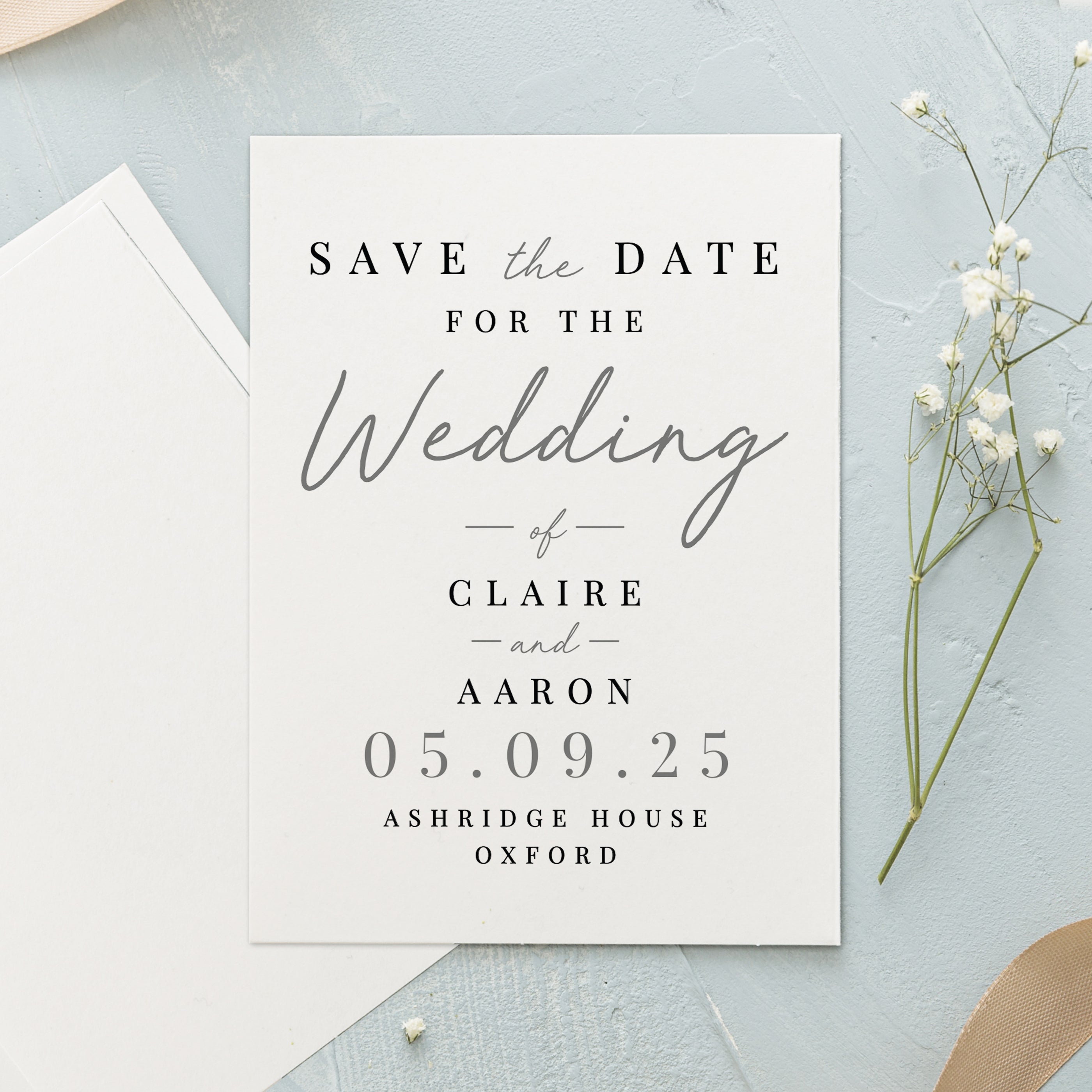 Personalised Set of 36 Wedding Save the Dates from Heartfelt Gifts