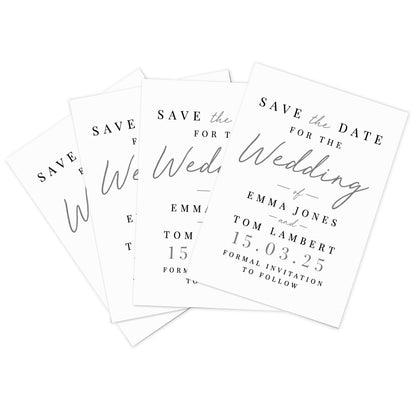Personalised Set of 36 Wedding Save the Dates - image 5