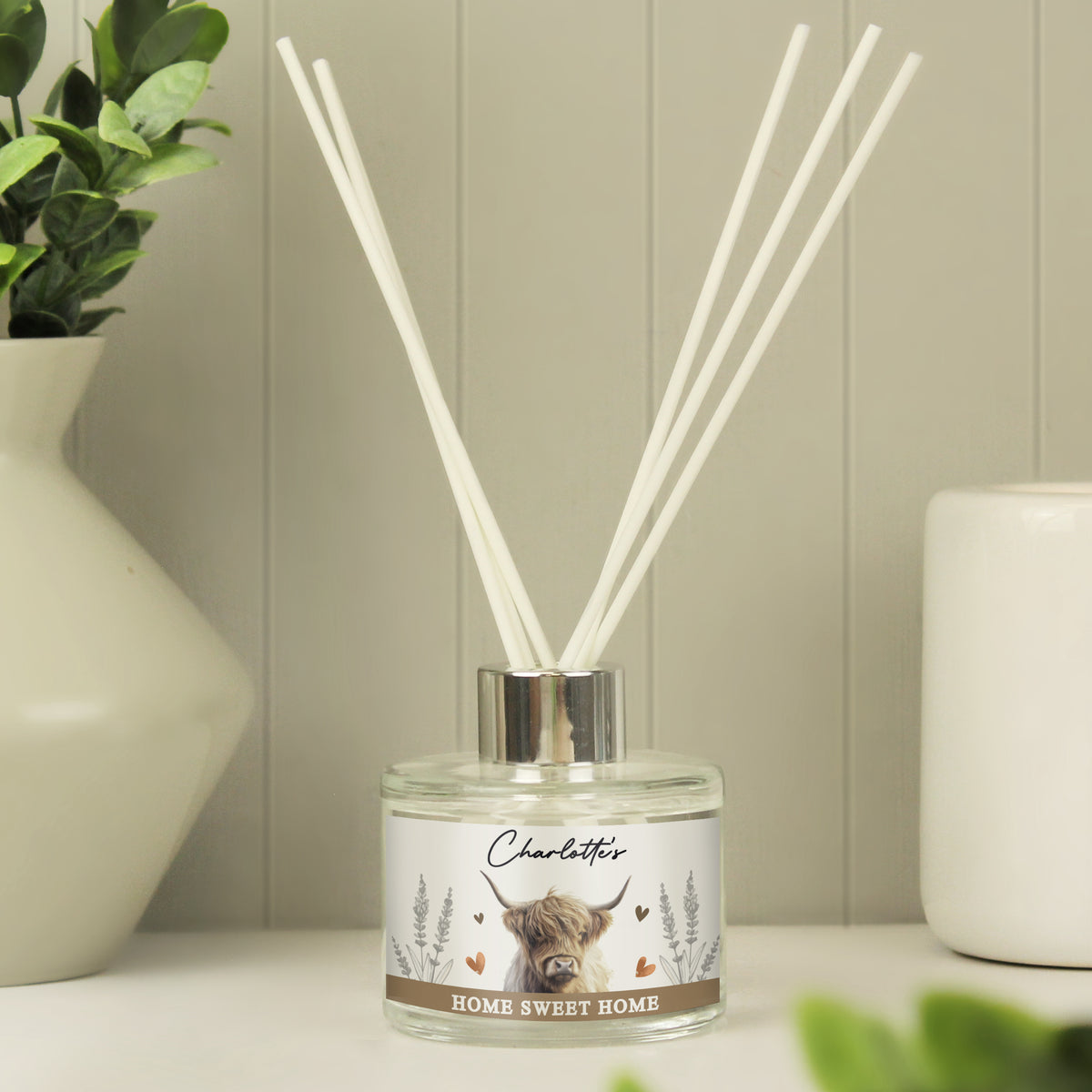 Personalised Highland Cow Reed Diffuser - image 2