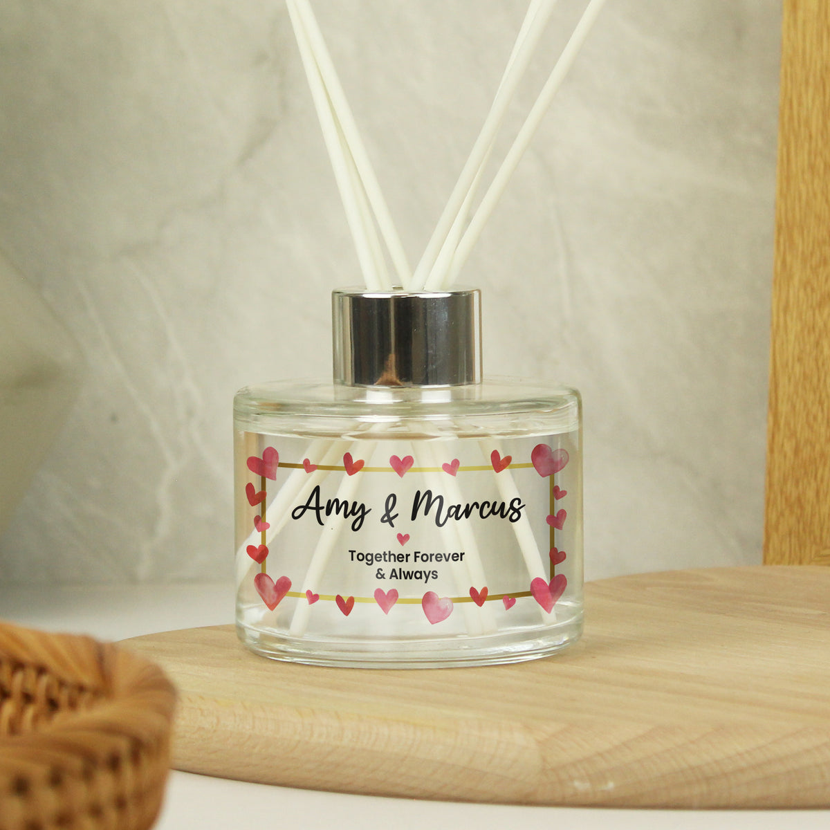 Personalised Hearts Diffuser from Heartfelt Gifts