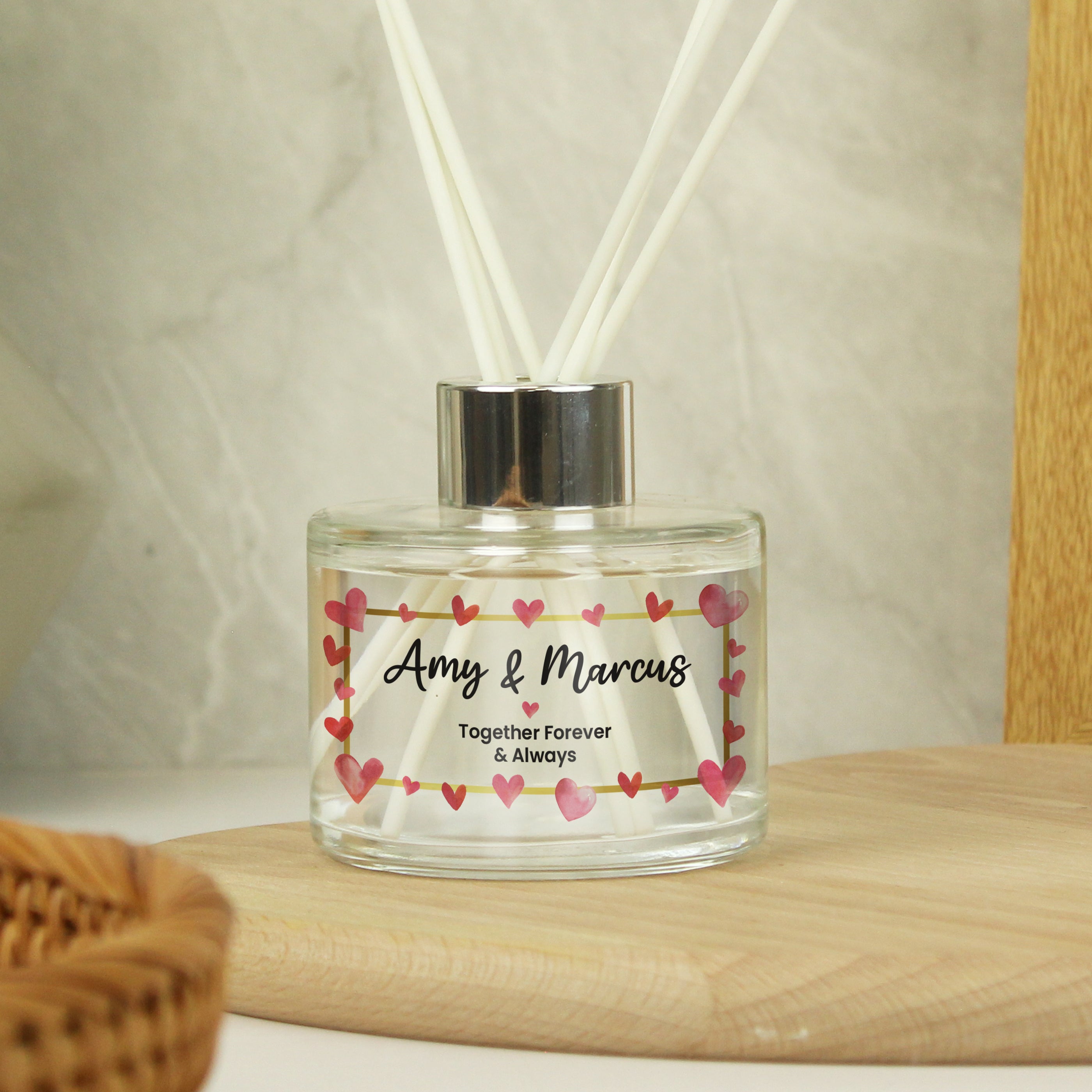 Personalised Hearts Diffuser from Heartfelt Gifts